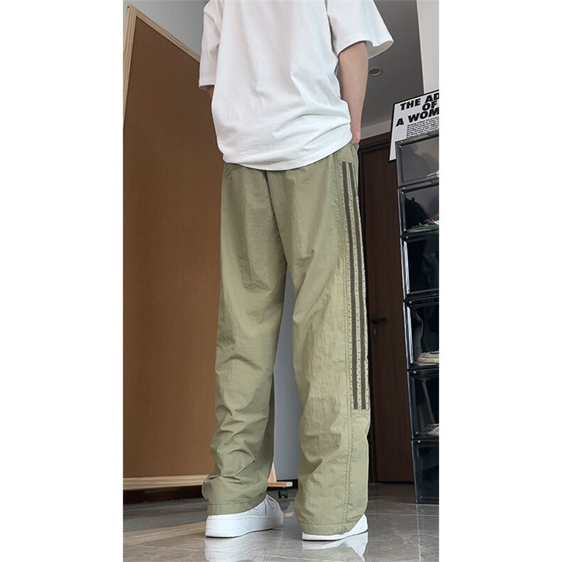 大量现货 垂感褶皱速干裤男夏季薄款宽松百搭直筒裤潮DY5032-P55图片