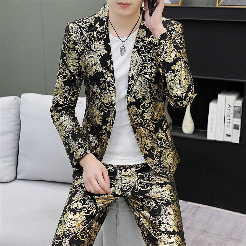 507A-T886-P1252025春夏时尚个性夜店男士西服西裤两件套，男装西服，星座507A（原星座306B-2）