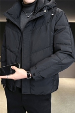 标50绒连帽男士羽绒服冬季2025新款加厚外套A313-9957-P215，男装羽绒服，电商A313