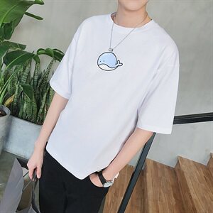 男宽松半袖体恤男装时尚短t男士圆领休闲短袖T恤DJ693T图片