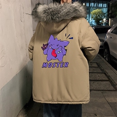 MM48087-P130冬季大毛领棉衣男士大码加厚棉袄男棉服，男装棉衣，电商A040