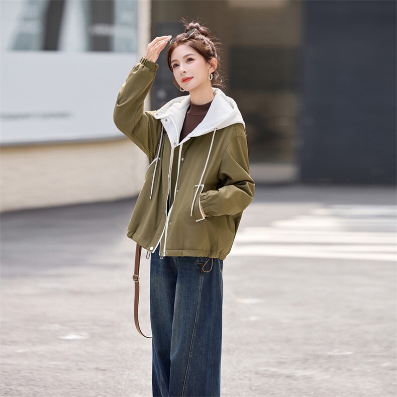 2025年时尚流行简约派克服保暖外套冬季上市,女装棉衣/棉服,涵亦佰惠