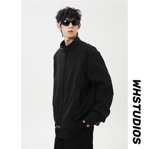 春季新款港风美式提花刺绣痞帅立领夹克男 XZ213-JK1000-P88控118图片