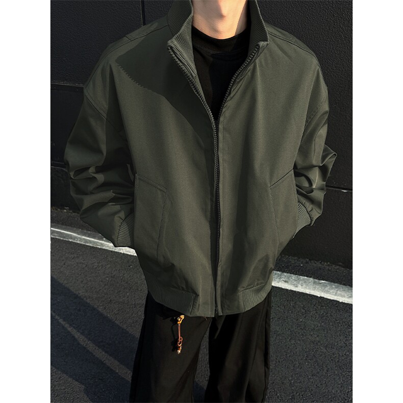 已下单20W件cleanfit拼接立领夹克中性风大码外套J5232-特P35控70，男装夹克，电商A001-1