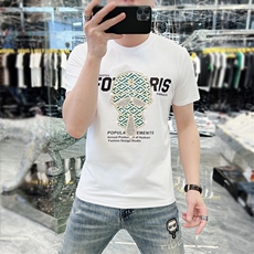 新款时尚高端精品欧货夏季男T恤短袖潮流抖音A227B-A-723-P48，男装T恤，电商A227B（原钱塘4066-1）