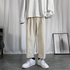 裤子男秋季直筒宽松休闲长裤坠感韩版潮流ins垂感西裤潮XK08-P38图片