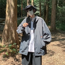 青春流行男夹克文艺潮真抽绳冰丝防晒外套P40，男装夹克，星座1116-2