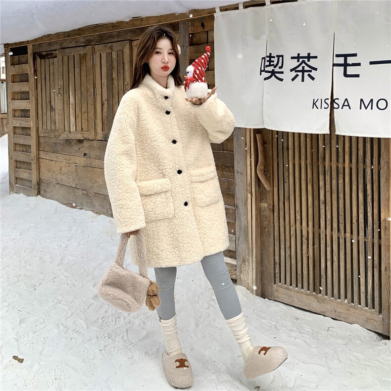 现货:冬季新款高级感加厚保暖皮毛一体外套2C135-8959P225K338,女装皮草,2C135