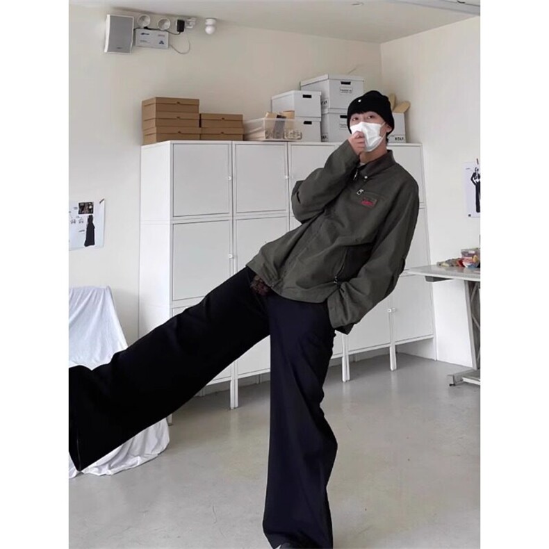 美式复古哈灵顿外套潮牌高街底特律工装夹克JK708特P80,男装夹克,星座908-1