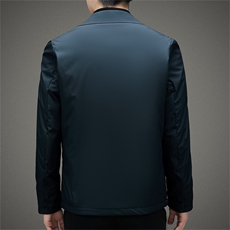 2023冬季新款羽绒服内胆男士翻领夹克上衣保暖外套中年男装加厚，男装夹克，电商B212（原钱塘6029）
