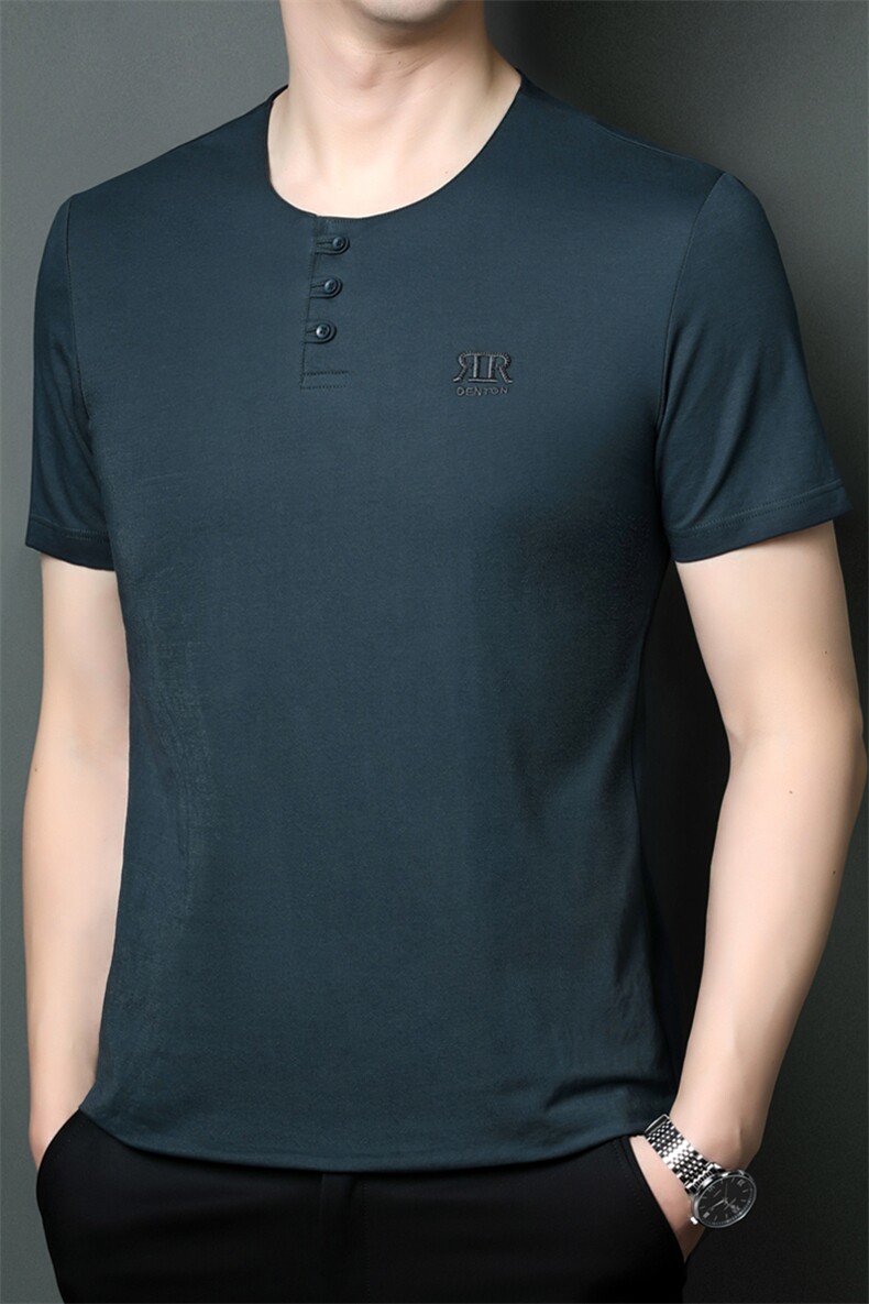 SQY9816男式2023年夏季新款T恤男短袖商务时尚休闲体恤男装P55,男装T恤,电商B360