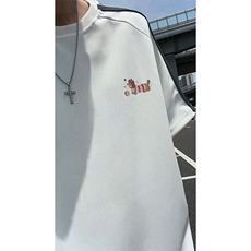 美式复古重磅撞色拼接T恤短袖男夏季印花插肩袖T3676-特价P34，男装T恤，电商A007