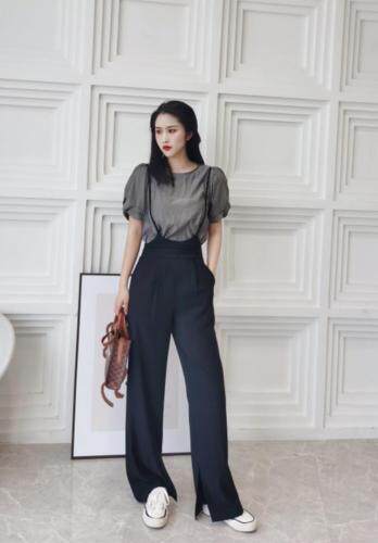 韩版显瘦大长腿背带裤，女装，YO\VLF雅洛菲