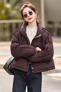 立领短款羽绒服女外套2025冬季新款小个子超好看加厚保暖外套女图片