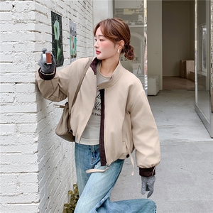 宽松小立领90白鸭绒短款屋外夹克图片