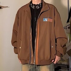 棒球服外套男女春秋装新款字母印花宽松休闲夹克上衣GA1072P62，男装夹克，星座1013-5