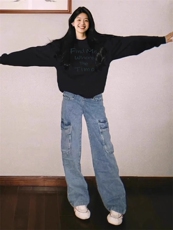 2025年秋季通勤套头长袖，女装卫衣/绒衫，花可