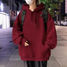 加绒酒红色