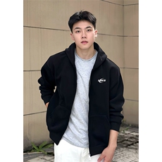 抖音得物高品质350克秋冬双头双拉链卫衣开衫外套AW7407，女装短外套，电商A443