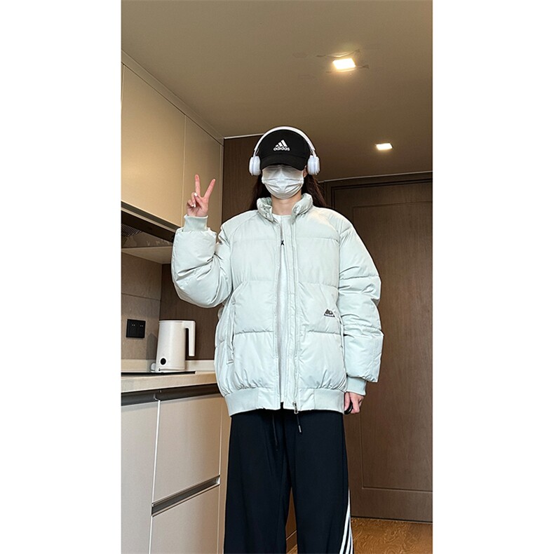自家图短款飞行立领棉服男宽松加厚保暖情侣厚外套MY21-P78,男装棉衣,星座1505