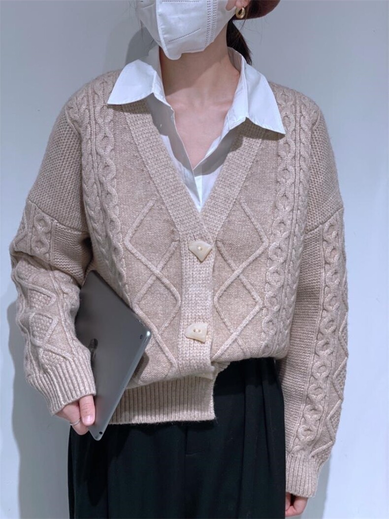 毛衣开衫，女装针织衫/毛衣，驿谷