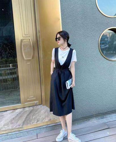 两件套背带裙，女装，锦华秀逸
