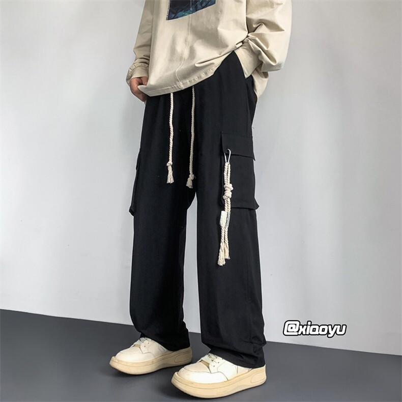 XZ616秋季新款工装裤口袋麻绳装饰休闲裤TY929M-5XLP45控58,男装休闲裤,星座512A（原616）