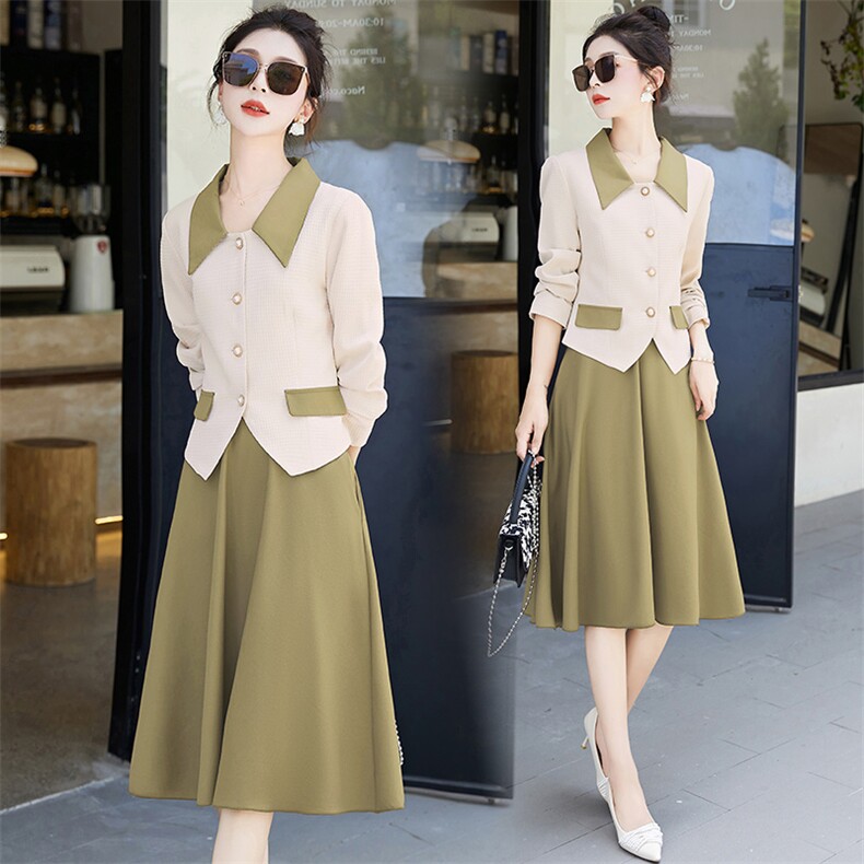 小香风套装裙女秋装2023新款名媛气质上衣半身裙高级感职业两件套，女装套装/套裙，罗腾