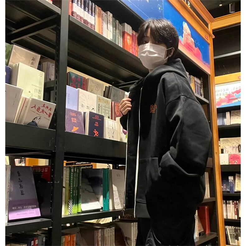 抖音得物高品质350克秋冬双头双拉链卫衣开衫外套AW7402,女装短外套,电商A443