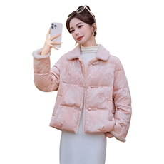 现货.新中式提花羽绒服2025年冬季新款高级感优雅时尚气质外套，女装羽绒服，尚洛菲