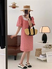 夏季新品：韩系冰连衣裙，女装连衣裙，TWO LAPS