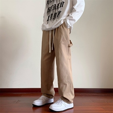 KP830P55美式潮流休闲裤男港风宽松直筒拖地裤束脚裤卫裤，男装休闲裤，星座1204-3