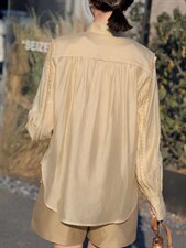 2022秋季新款韩版时尚高级感百搭设计衬衫，女装衬衫，L·H·X