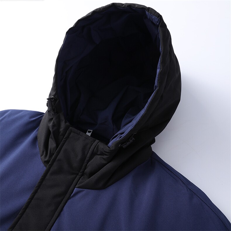 BJY08913新款冬季男士白鸭绒羽绒服连帽保暖外套修身风衣大衣,男装风衣,电商B360