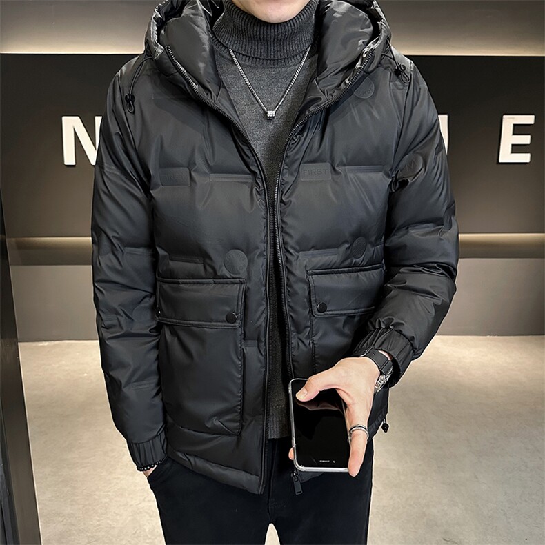 AK87881钱塘2020-3百搭简约时尚休闲冬季厚款中年男士羽绒服P170,男装羽绒服,钱塘207-3