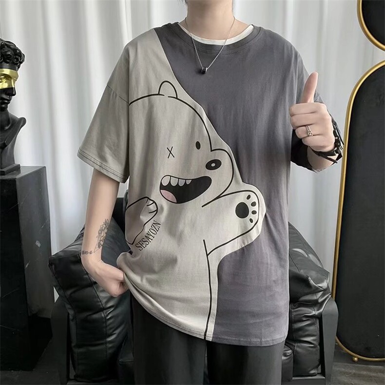 男圆领T恤宽松短袖T40P25,男装T恤,星座1116-2