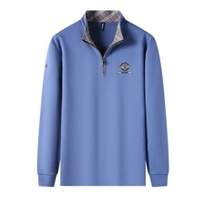 G99615男式秋季服装新款长袖T恤青年翻领卫衣四季打底体恤P65，男装卫衣，电商B360