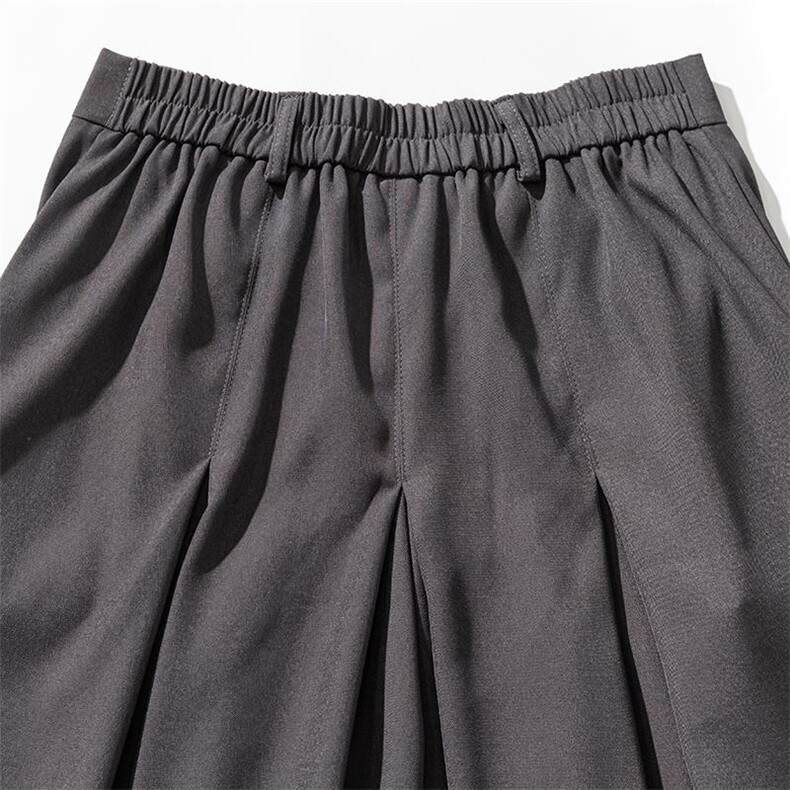 白底平铺夏季大码大腿裤裙裤直筒阔腿裤休闲新中式汉服K251/P70,男装民族服装,电商A221A
