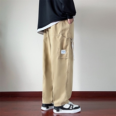 美式机能设计感直筒长裤休闲裤男春秋季大口袋工装裤K7500-P38，男装休闲裤，星座512-3
