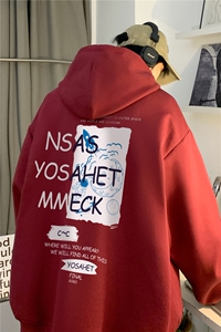 INS潮流美式太空旅行印花宽松休闲连帽卫衣JK23394特p35-控58图片