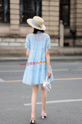 2021夏装连衣裙甜美宽松显瘦中长款两件套裙，女装连衣裙，与慧辛