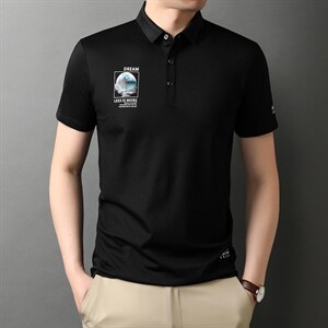 POLO衫男上衣半袖男装衣服男士体恤衫T恤潮牌休闲翻领爸爸短袖男
