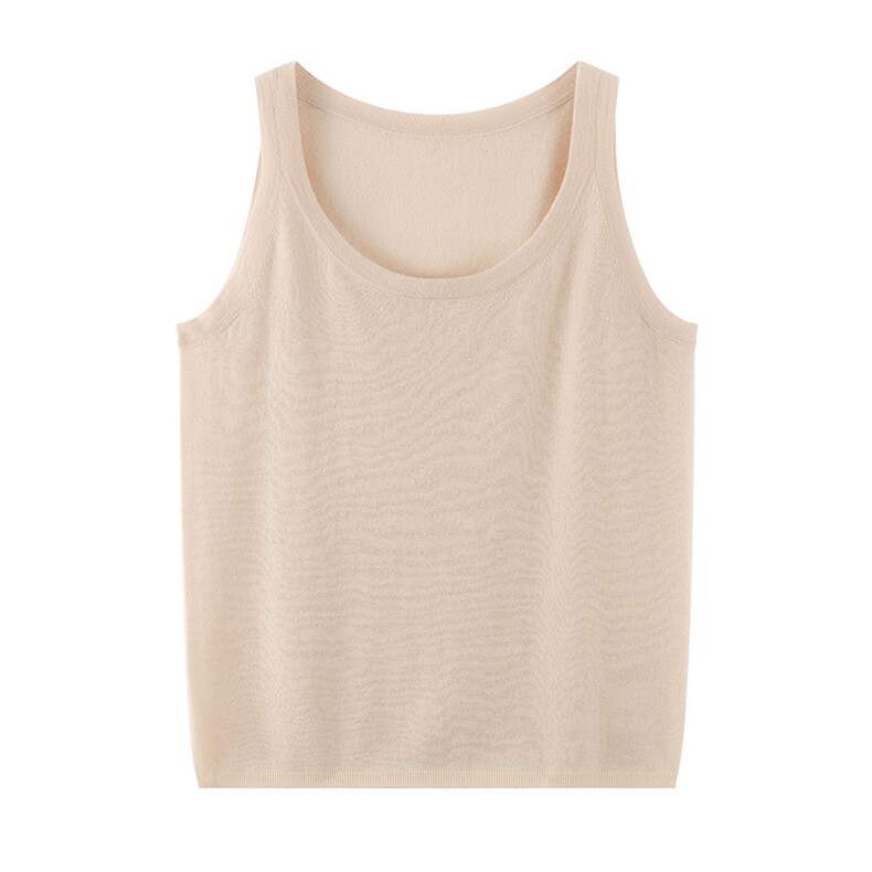 2025舒适百搭简约秋冬精纺圆领背心，女装羊绒衫，绒默