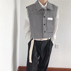 叠穿神器~2025春款男生工装马甲复古坎肩男翻领外套，男装背心/马甲，星座506A