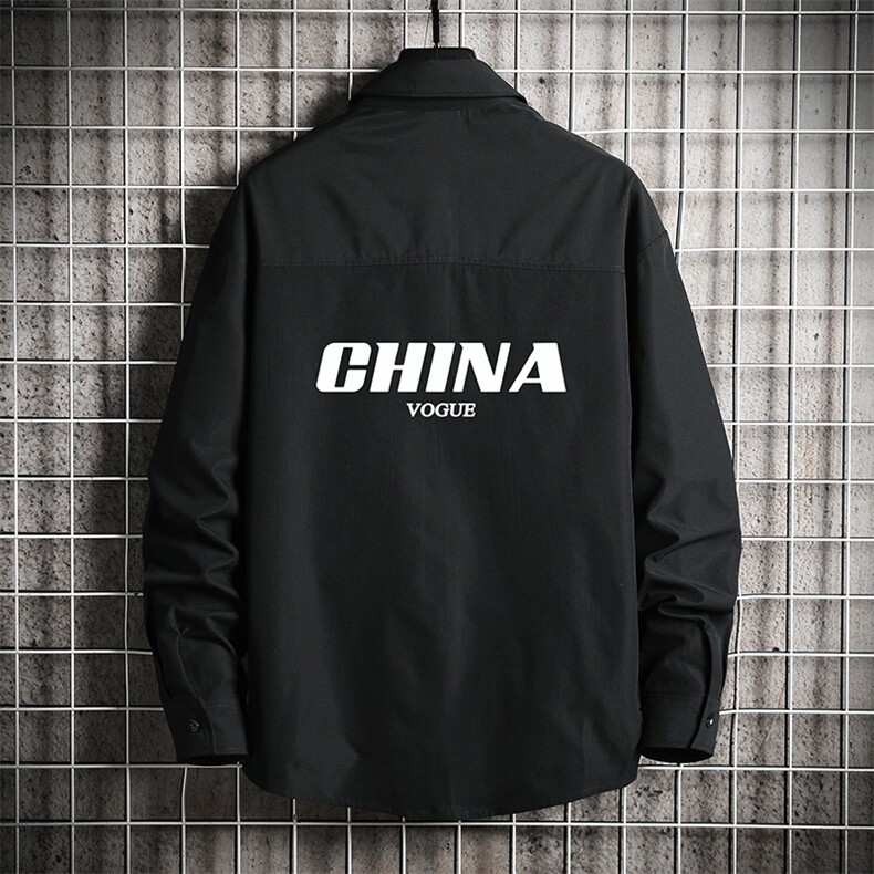 CS15001-P38长袖衬衫男士大码宽松衬衣男寸衫男寸衣,男装衬衫,电商A040A