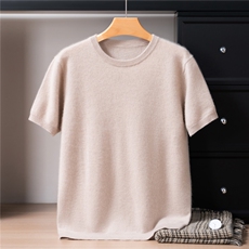 2025年秋季圆领夏季常规款宽松型青春流行不连帽短袖，男装T恤，戎禾素