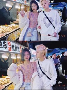 春季新款 彩色宝石彩虹毛衣图片