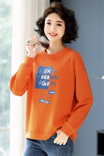2023春装新款时尚休闲气质个性减龄印花宽松舒适卫衣，女装T恤，丽影随形
