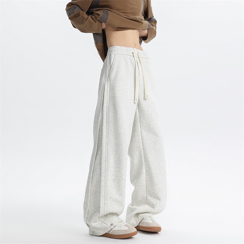 M-8XL美式解构休闲卫裤大码春季痞帅设计感直筒运动裤KZ1943/P55，男装休闲裤，电商B238