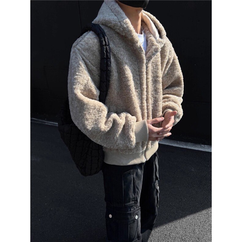 美式重磅Cleanfit复古钉珠刺绣设计连帽卫衣男女宽松休闲上衣帽衫，男装卫衣，星座506A